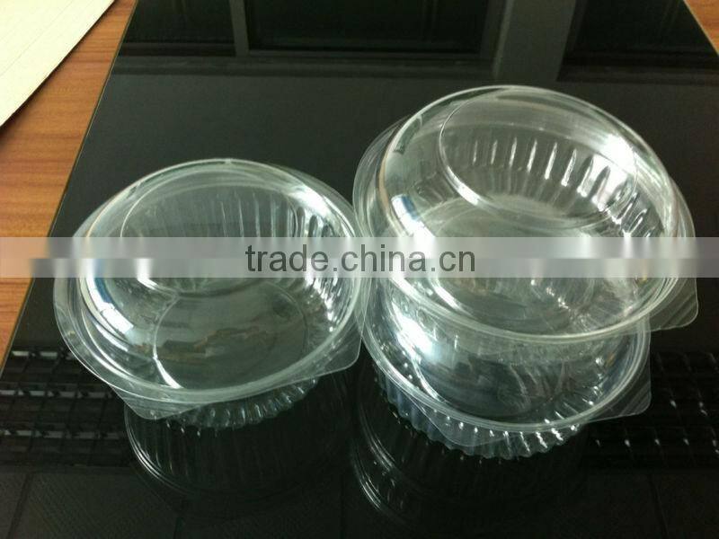 Design well disposable round salad box with lid/any size disposable round salad box