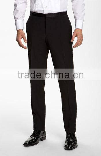 2014 Top Quality 100% wool black wedding men suit