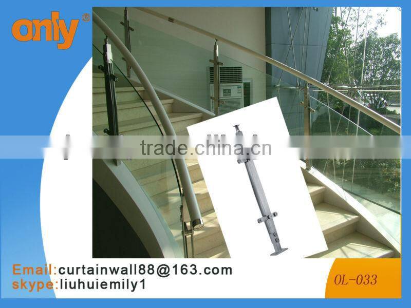 Stainless steel glass railing post