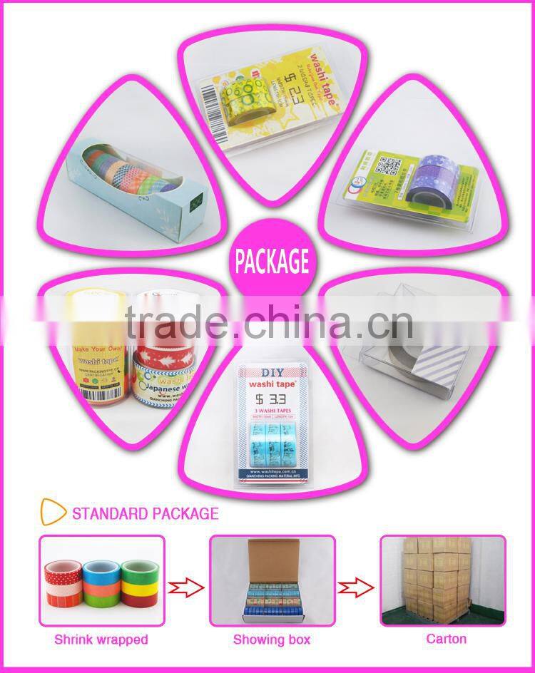 Hot sale custom neon color washi tape