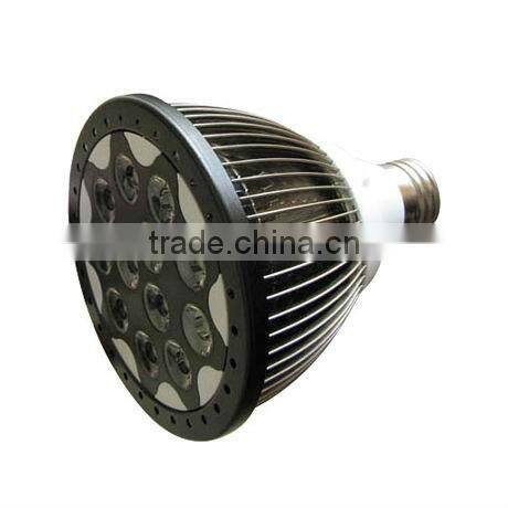 12w led par30 spotlight,1080lm,210W/M.K