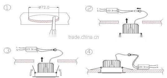 2014 Super Popular 8W~26W COB LED Downlight from Shenzhen manufacturer