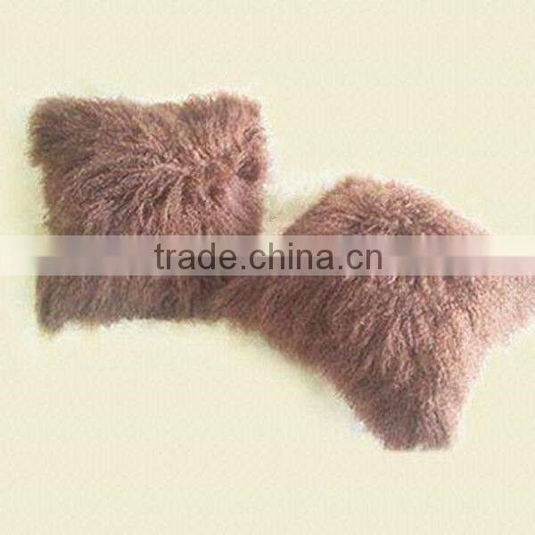 100% Genuine Winter Mongolian Fur Pillow Covers For Home Decoration