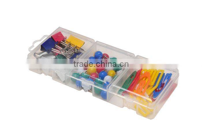 Push pin paper clip binder clip stationery
