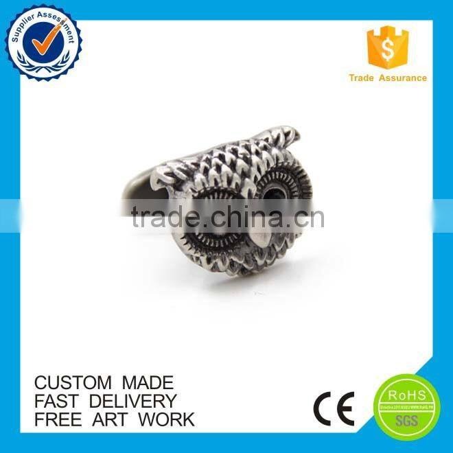 Promotional metal gold new design 3D Owls fashionable suit shirt cufflinks
