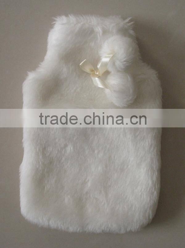 2000ml plush hot water bottle cover for hot water bag