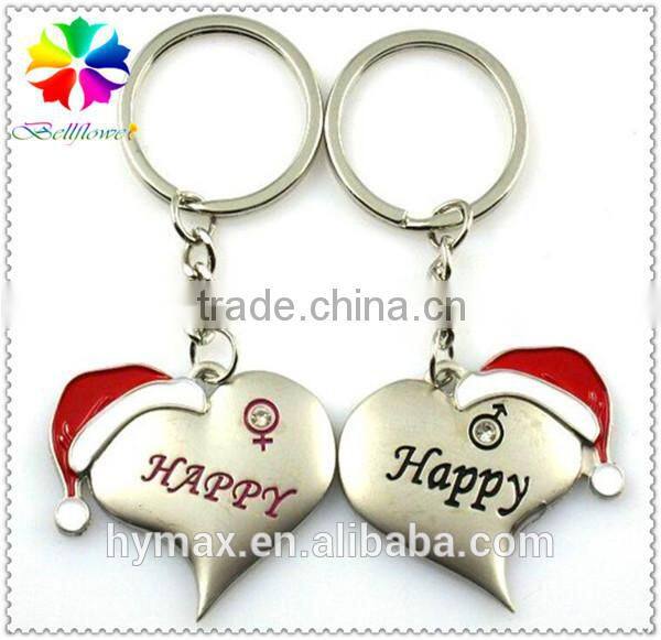 hot sales Christmas gift metal custom keychain
