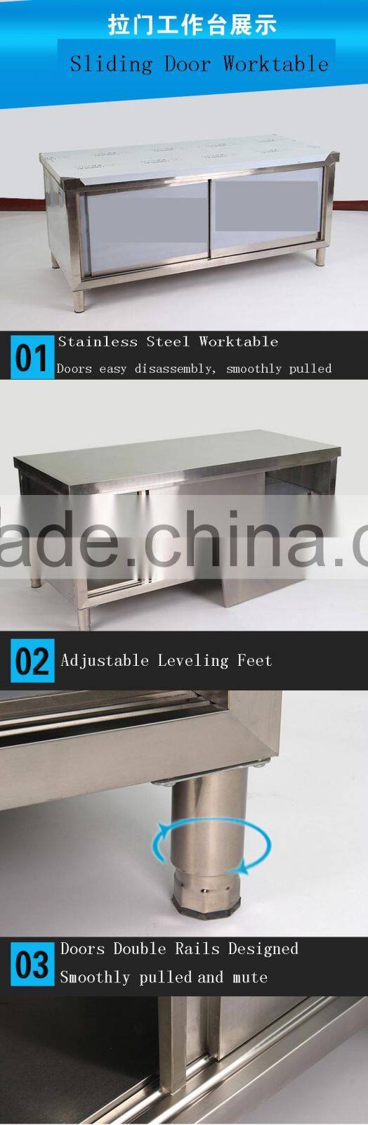 TJG Taiwan Restaurant Commercial Kitchen Equipment Stainless Steel Storage To Specification