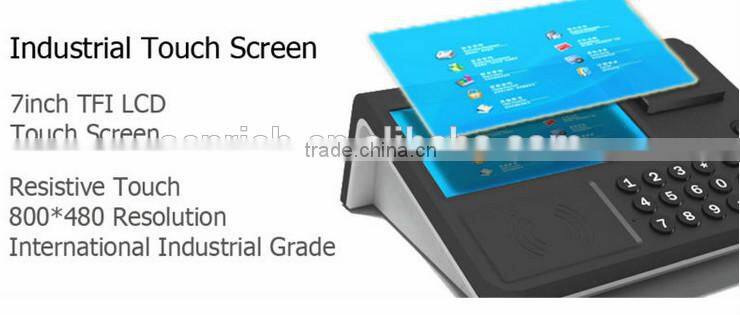 7 Inch Intelligent Tablet POS with PSAM Encryption, Bluetooth, RFID Card Reader, Printer