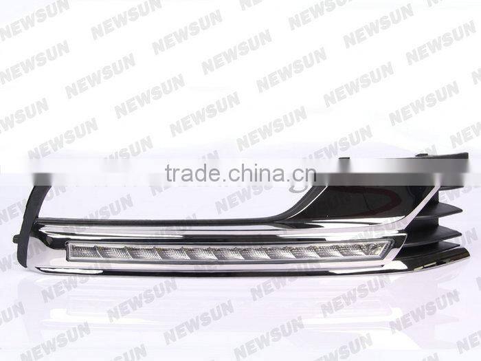 New 2014 Product Car Styling Accessory 1Pair DRL 12V LED Daytime Running Lights for Magotan (new) fog light xenon white