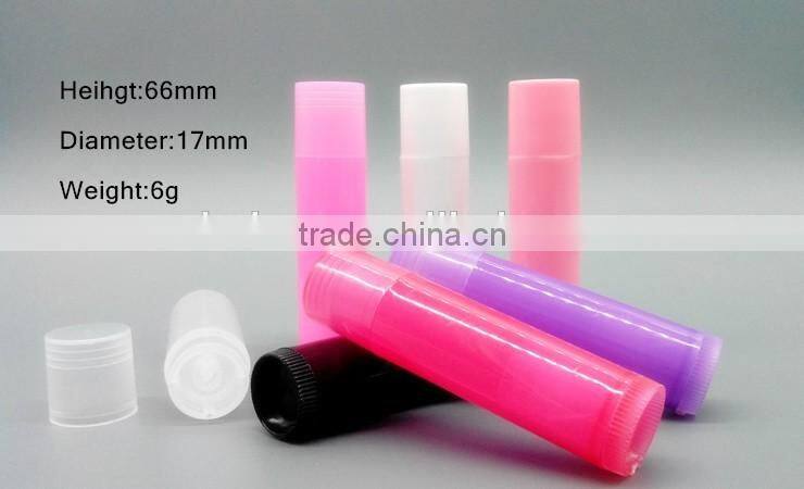 17mm Transparent Lipstick Cosmetic Packaging Tube transparent plastic lipgloss tube cosmetic lip balm tube