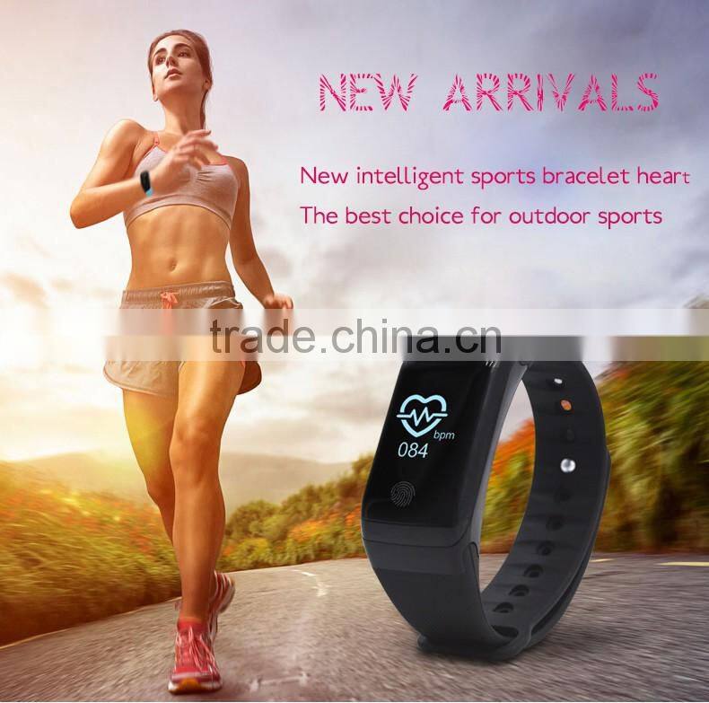 2016 new colorful smart wristbands healthy record data synic to Ios Android smartphones