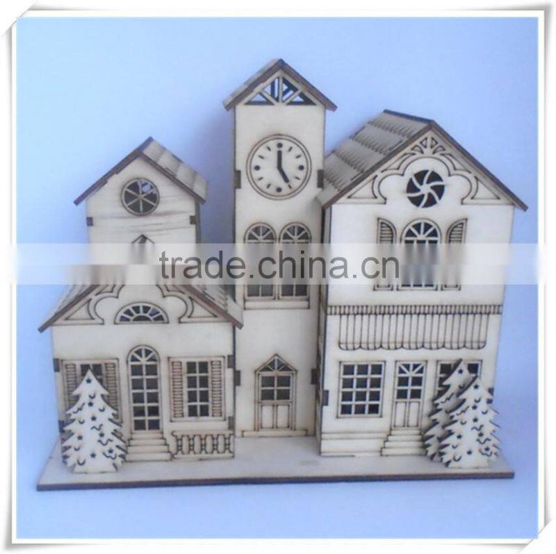 led light wooden house christmas decoration, christmas lighting