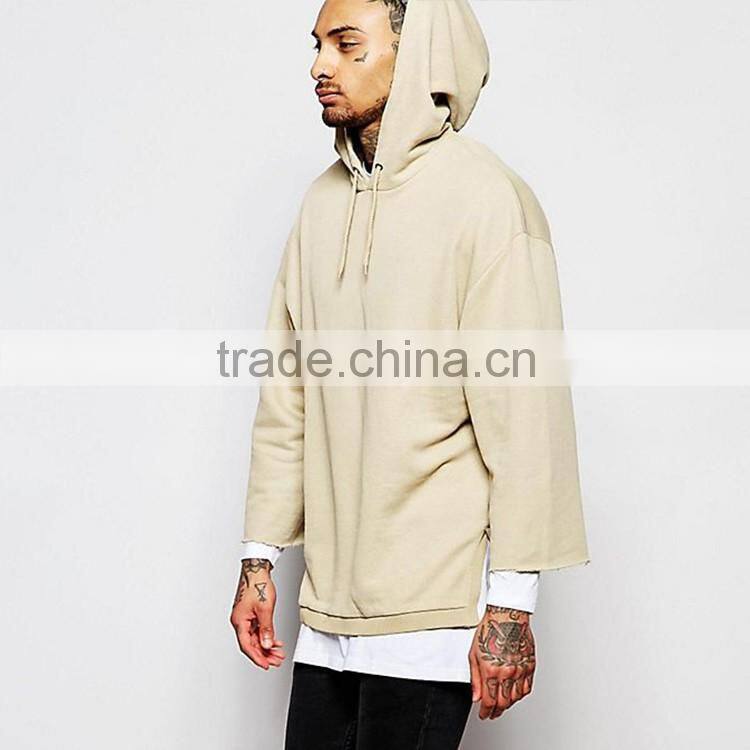 Daijun oem new design men with hood surplus 100% cotton off white plain hoodies