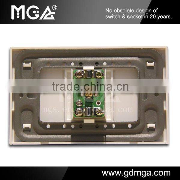 MGA modular Italian sockets with telephone socket