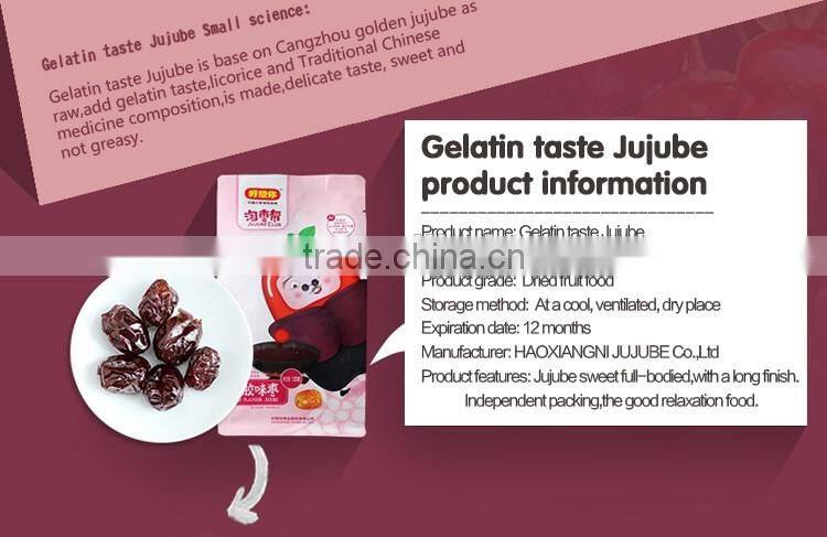 Dried chinese gelatine jujube