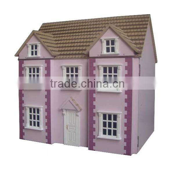 hot sale wooden dollhouse with accessories