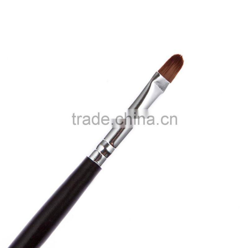 Fashion 1Pcs Black Wooden Alloy Make Up Brush Professional Lipbrush Eyeshadow Makeup Brush