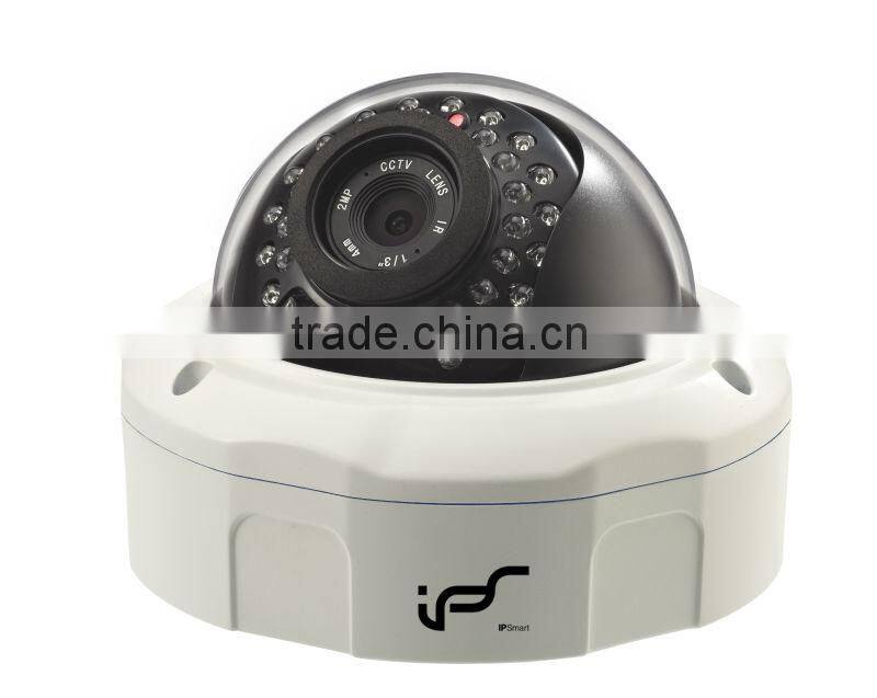 IPS 2.0 Megapixel Sony MX 122 CMOS 3.6 mm fixed lens15-20m IR view distance with 30pcs leds Dome IP Cameras IPS-HS1822L