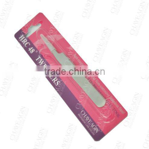 Eyelash Extension Stainless steel Professional Bended Tweezer