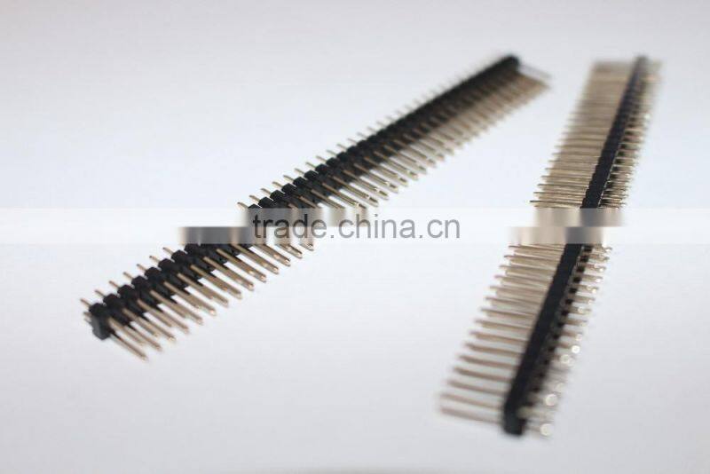 2.54mm double row pin male header connector (pin length14mm)