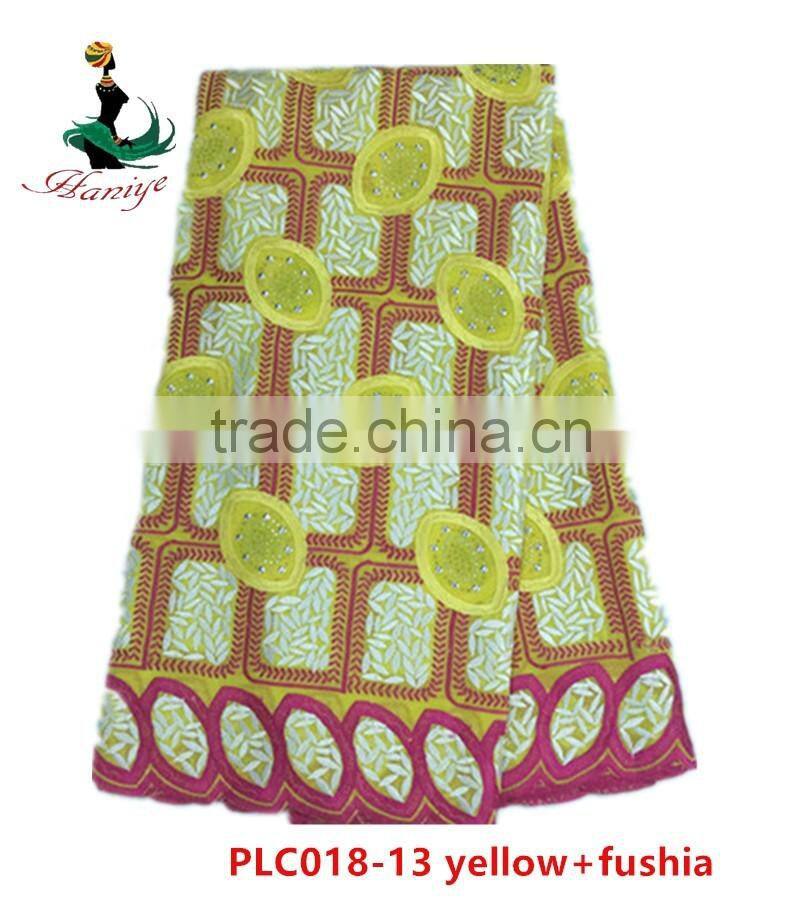 Haniye 2016/PLC018 new design Cotton Lace Fabric 100% Cotton Polish Lace with stones wholesale cotton lace