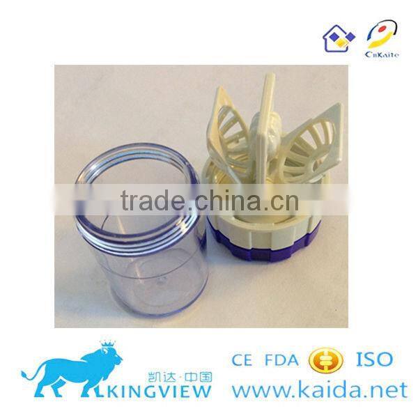 HL-872 plastic rotate contacts lenses cleaner bottle
