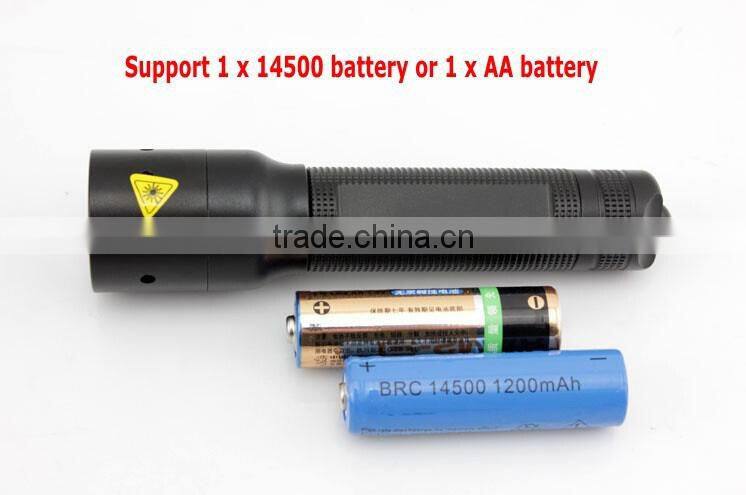 0.5w aluminum flashlight zoom glow flashlight