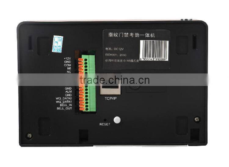 3.5'' TFT Touch screen TCP/IP, RS485, Wiegand26/34 in/out biometric fingerprint time attendance machine