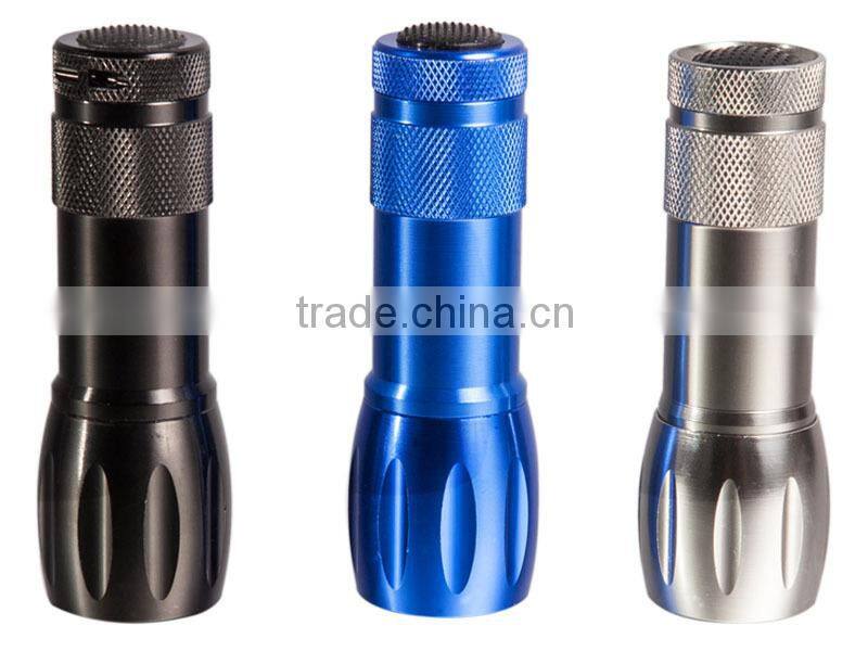 9 led Promotion gift flashlight flat led flashlight manufacturer led flashlight