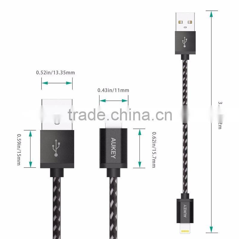 MFI 8 pin data cable for Iphone 6 6s plus 5 5s ipad high quality IOS 8/9 durable fast charge data cync usb line wire