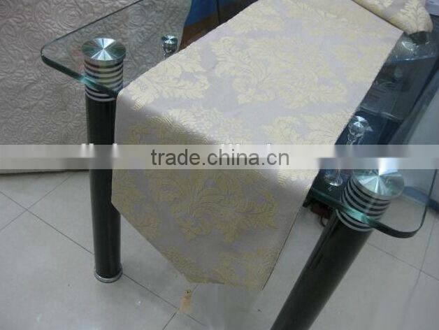 Polyester jacquard luxury table runner, wedding banquet table runner black