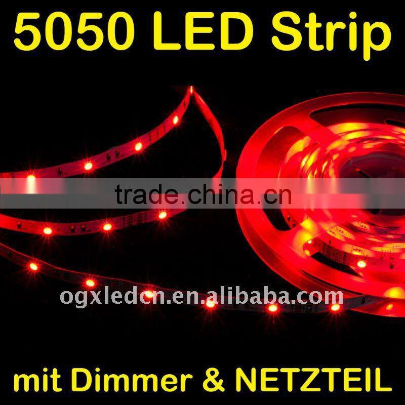 DC12V 5M/reel SMD 5050 White PBC flexible led strips