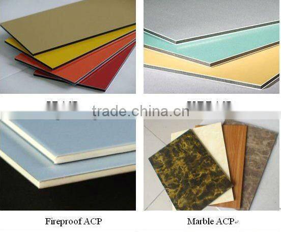 ACP Wall Decorative Aluminum Composite Panel Brushed Finished partition walls outdoor