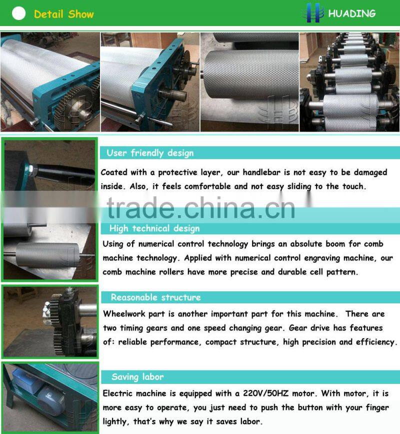 Hot sale manual beeswax foundation machine with high quality and durability