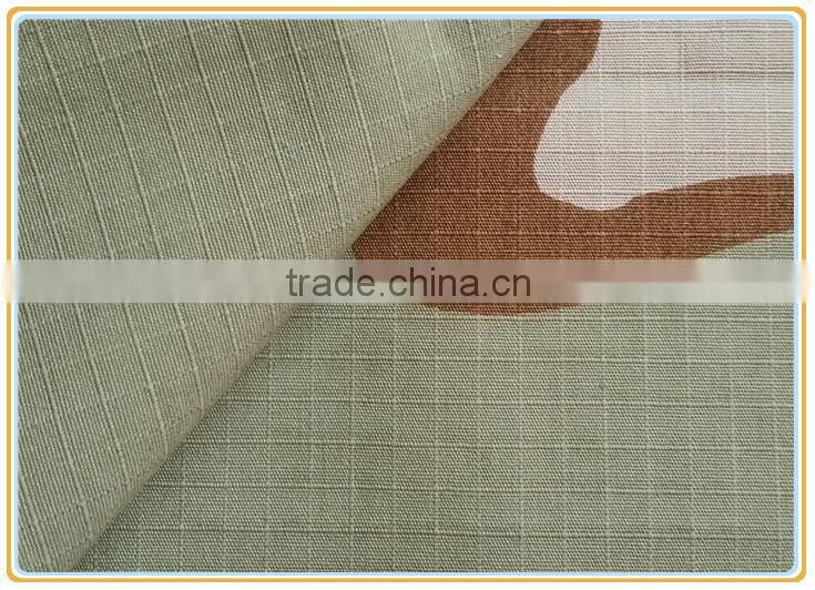 Printed 100% Cotton Camouflage Ripstop Fabric
