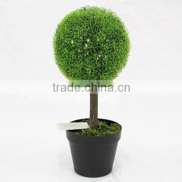 fake artificial green grass ball bonsai for house decoration