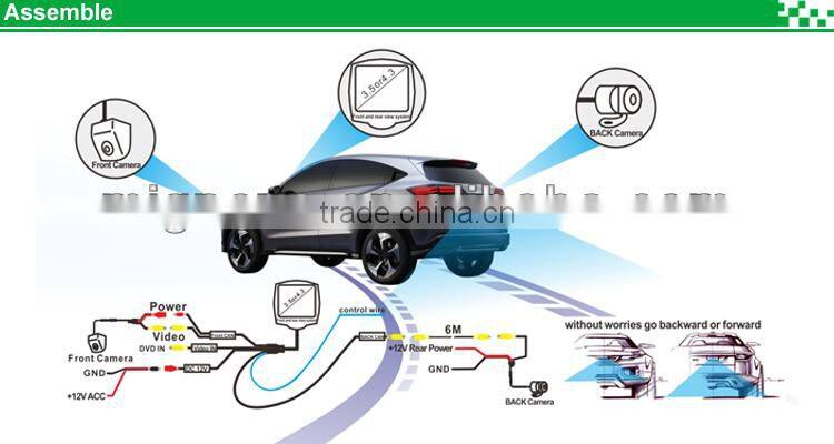 Best sell car night vision camera for HONDA CIVIC(5D)/CRV 2012