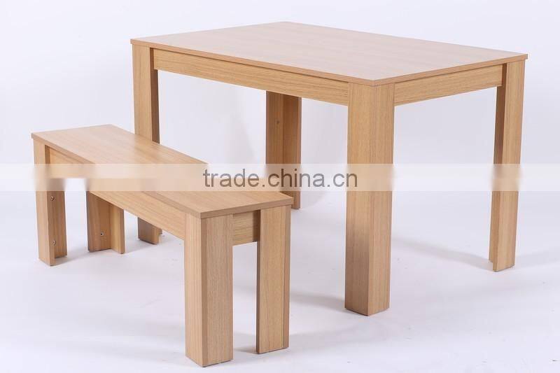 Melamine MDF Dining Table With Stool Supply For Many Countries