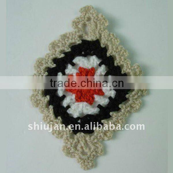 Cotton crochet knitting flower