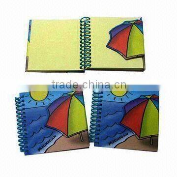 2016 Plastic PP Cover Notebook Colorful Umbrella Double Wire Spiral Notepad