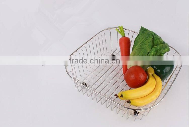 kitchen accessory metal wire empty fruit baskets