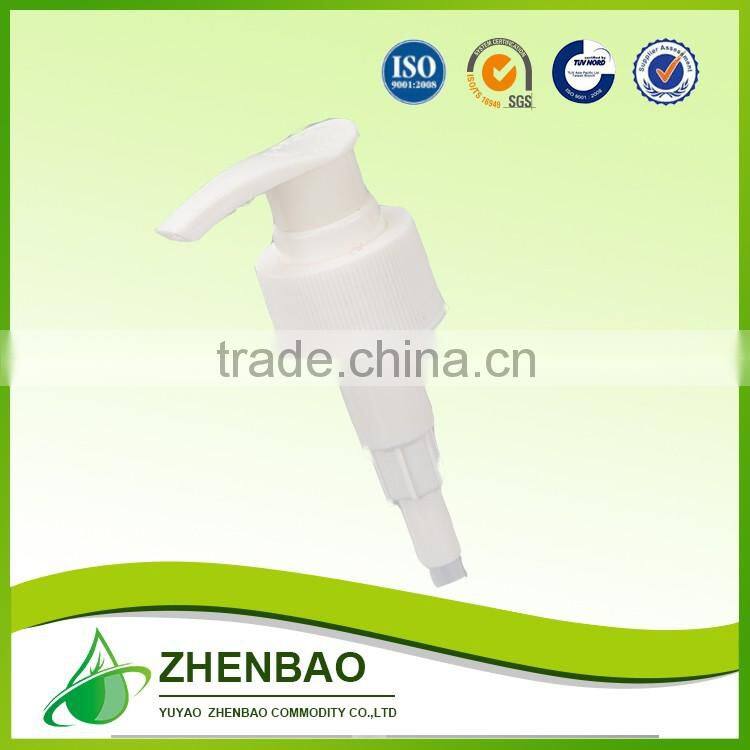 Top sale guaranteed quality hand soap lotion pump 28/410 smooth from Zhenbao factory