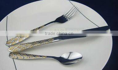Fashionable stainless steel dinner spoon,dinner knife and dinner fork