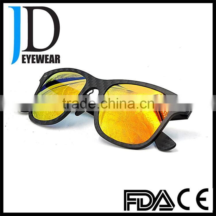 2016 Custom Made Fashion Colors Cat 3 UV400 Carbon Fiber Sunglasses