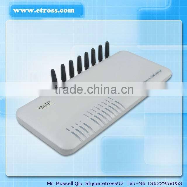 GSM wireless voip adapter 8 ports 8 sims