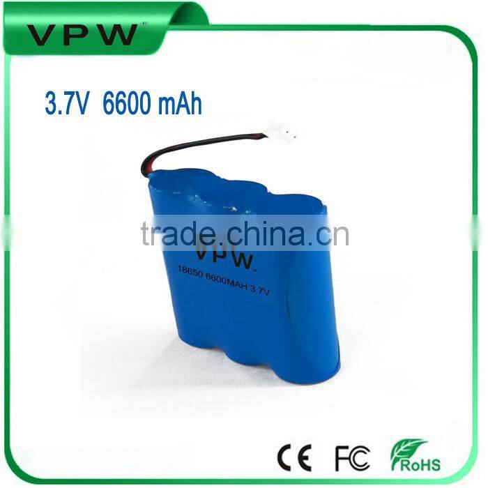 Guangzhou Manufacturer Rechargeable Li-ion 3.7V 6600mAh battery for Floodlight