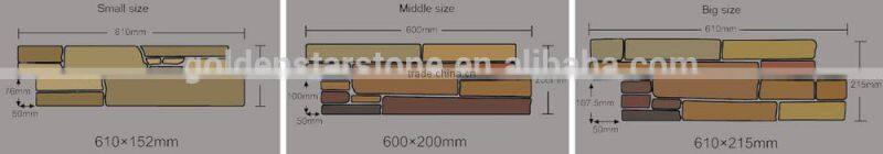 Outdoor decorative natural green quartzite stone panels