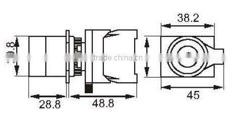rotary switch ,light switch,selector switch ,KA800E-BL