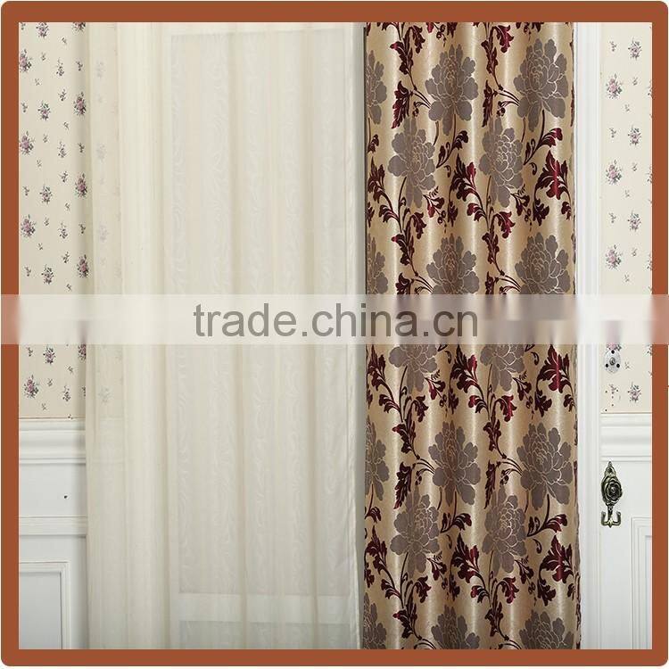 Custom Jacquard Blackout Fabric / Printed Curtain